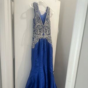 Navy with silver accent dress women’s